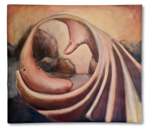 Empatia, 92x105cm, Olio su tela, Maija Greta Kaartama