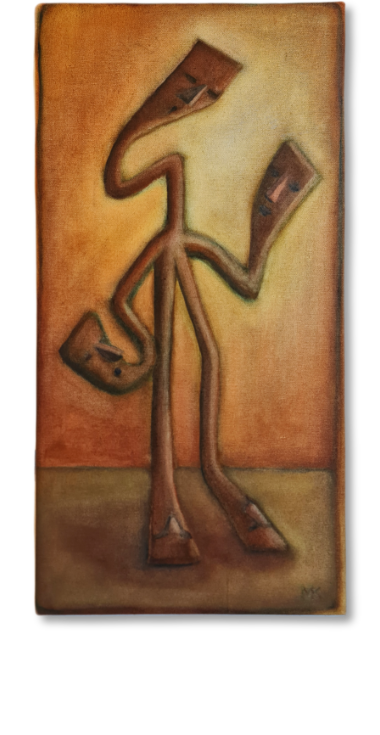 Penso, 73×40 cm, Olio su tela, Maija Greta Kaartama